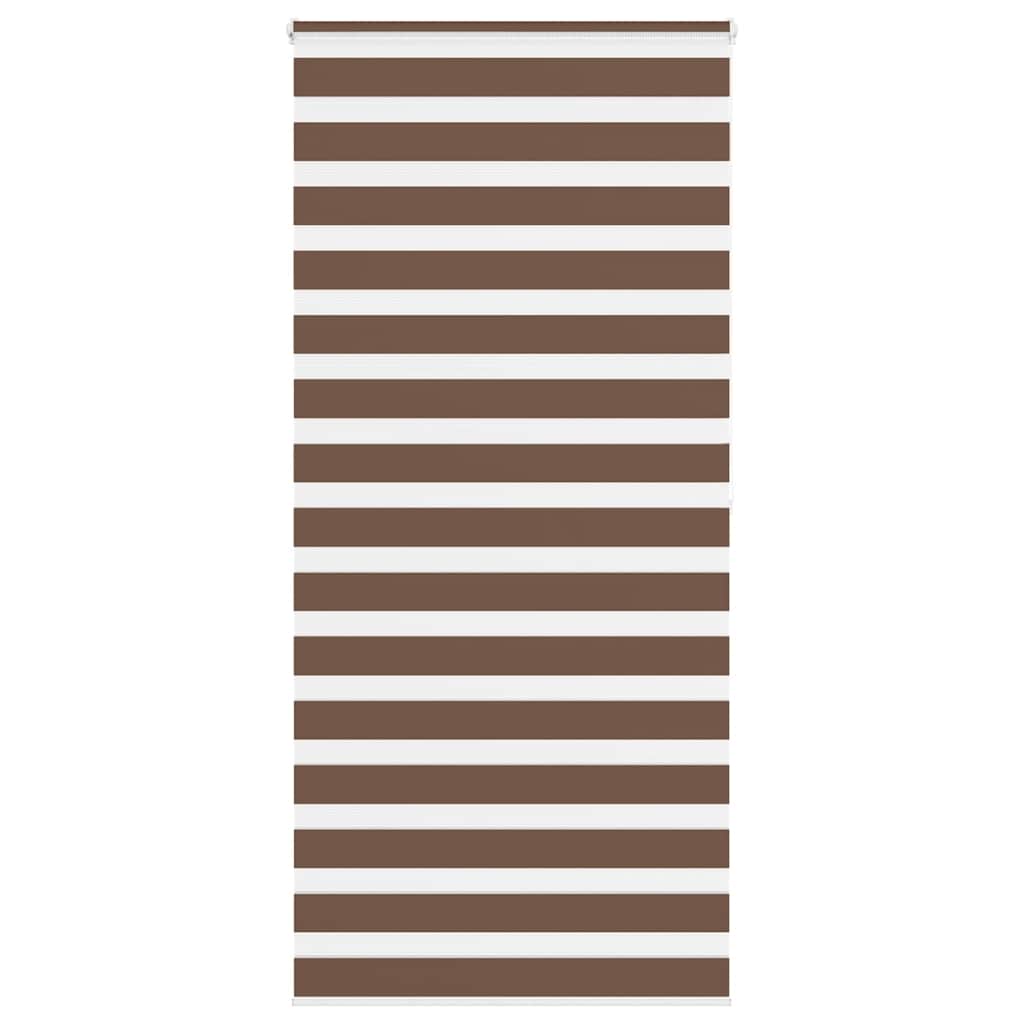 Zebra Blind Brown 115x200 cm Fabric Width 110.9 cm Polyester - All Things Good