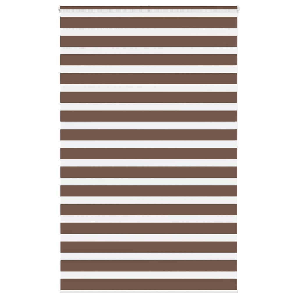 Zebra Blind Brown 150x200 cm Fabric Width 145.9 cm Polyester - Sid & Sam