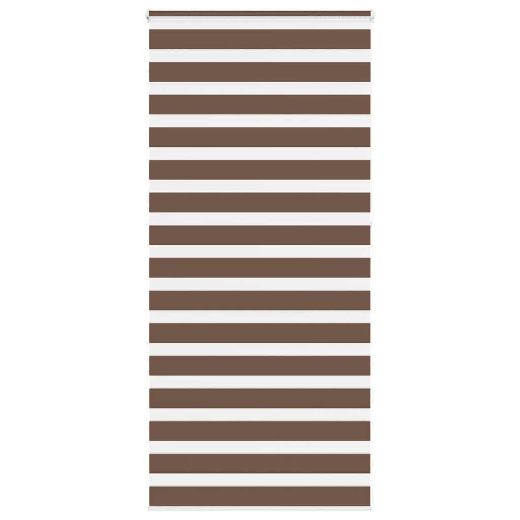 Zebra Blind Brown 110x230 cm Fabric Width 105.9 cm Polyester - Sid & Sam