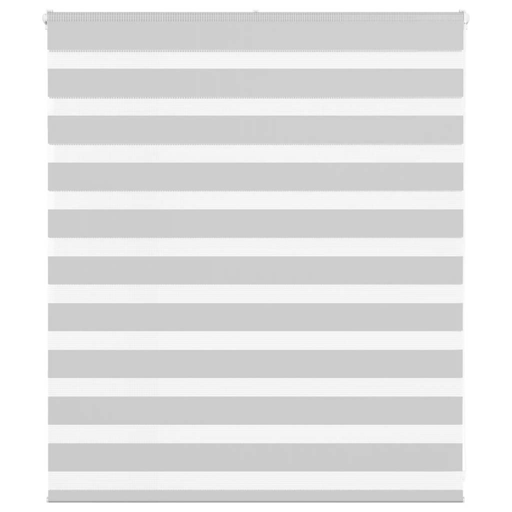 Zebra Blind Light Grey 125x100 cm Fabric Width 120.9 cm Polyester - Direct Imports