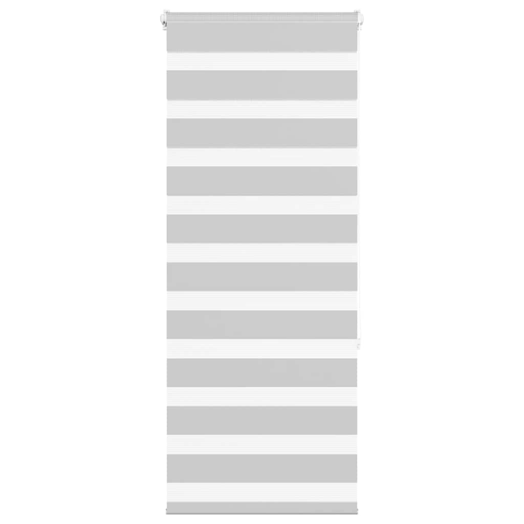 Zebra Blind Light Grey 55x150 cm Fabric Width 50.9 cm Polyester - Merlin Deals