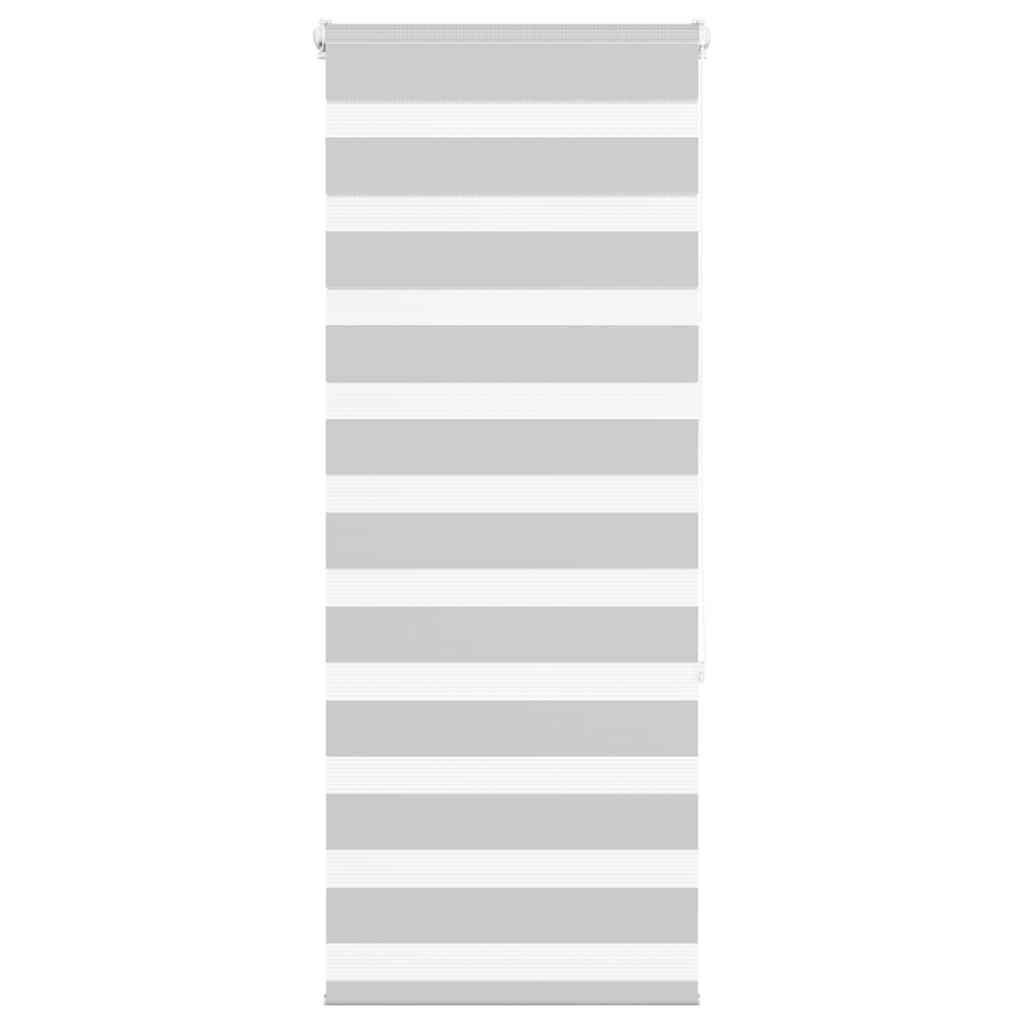 Zebra Blind Light Grey 65x150 cm Fabric Width 60.9 cm Polyester - The Home Maker