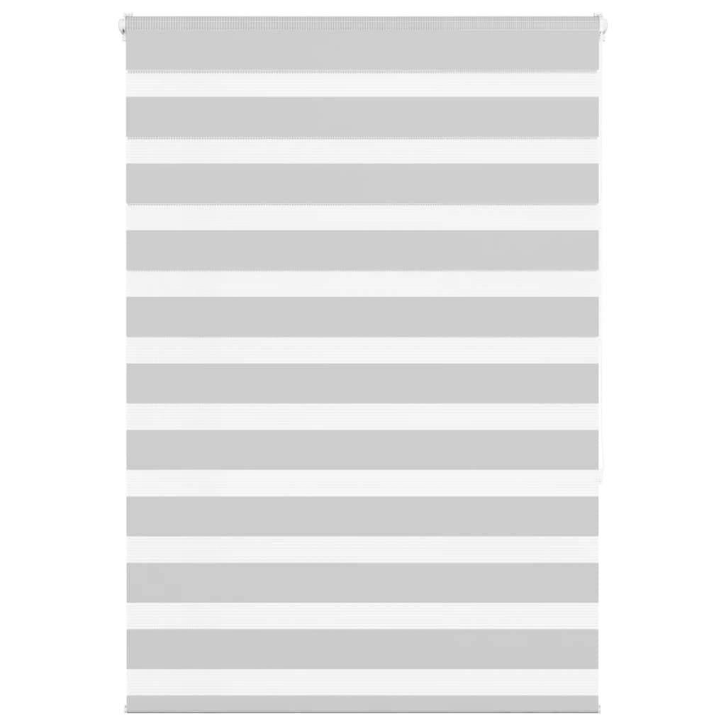Zebra Blind Light Grey 115x150 cm Fabric Width 110.9 cm Polyester - Sid & Sam