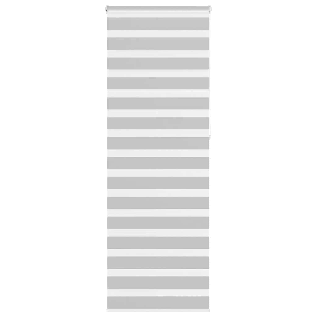 Zebra Blind Light Grey 85x230 cm Fabric Width 80.9 cm Polyester - Merkel Designers
