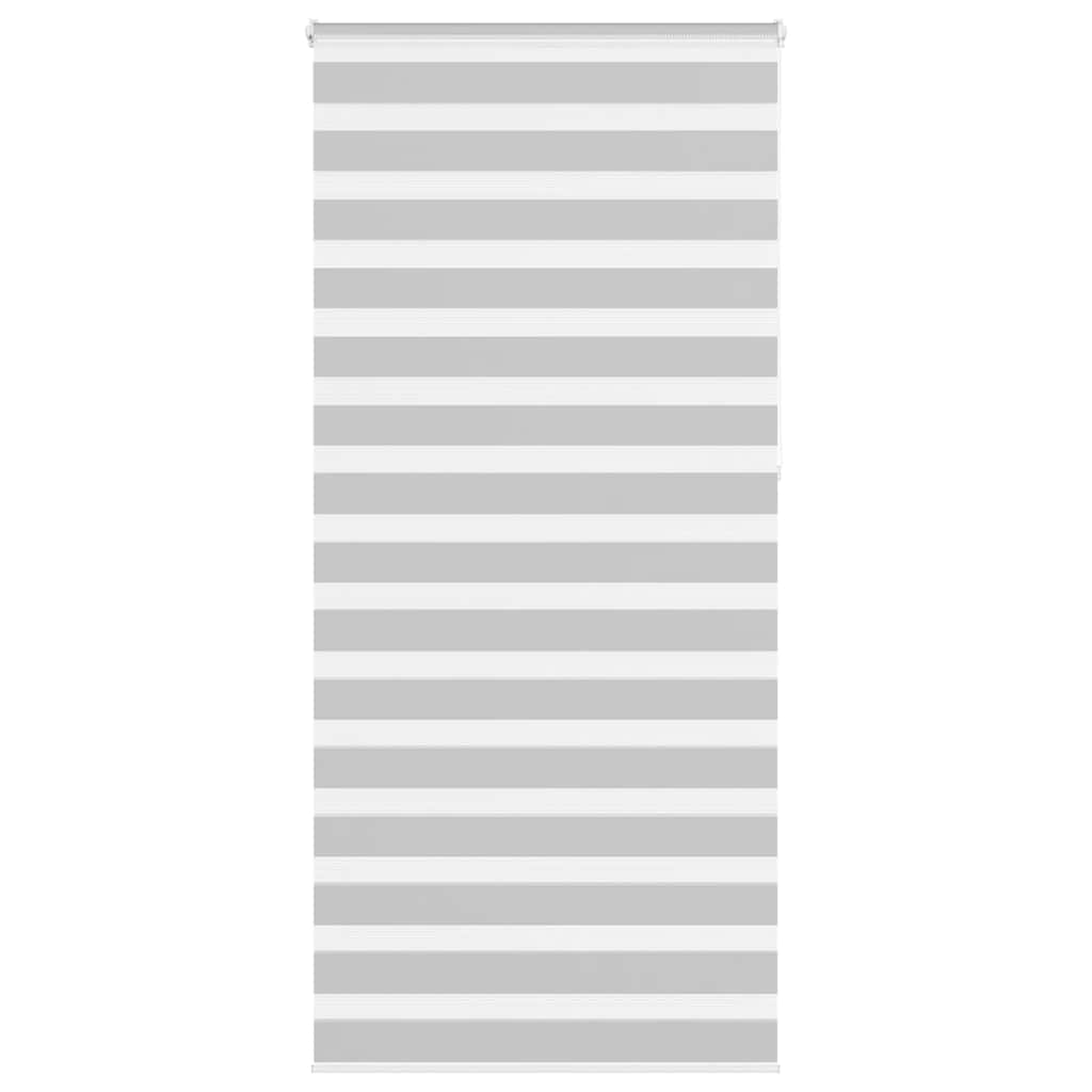 Zebra Blind Light Grey 105x230 cm Fabric Width 100.9 cm Polyester - Direct Imports
