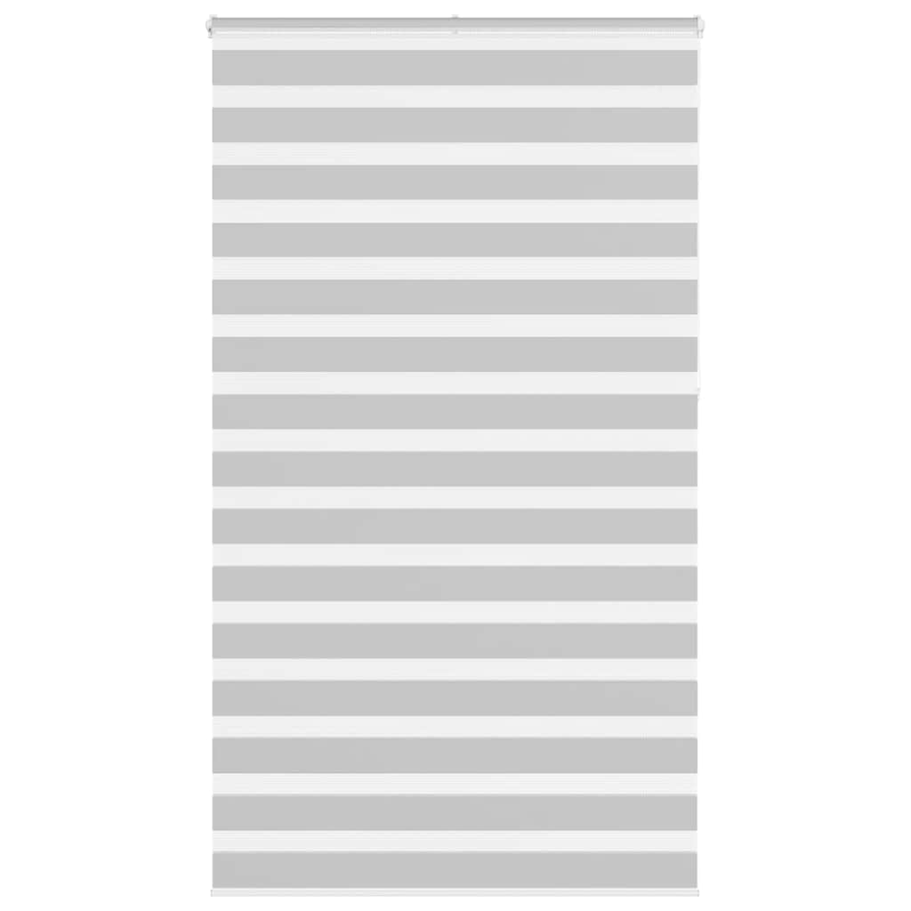 Zebra Blind Light Grey 135x230 cm Fabric Width 130.9 cm Polyester - Direct Imports