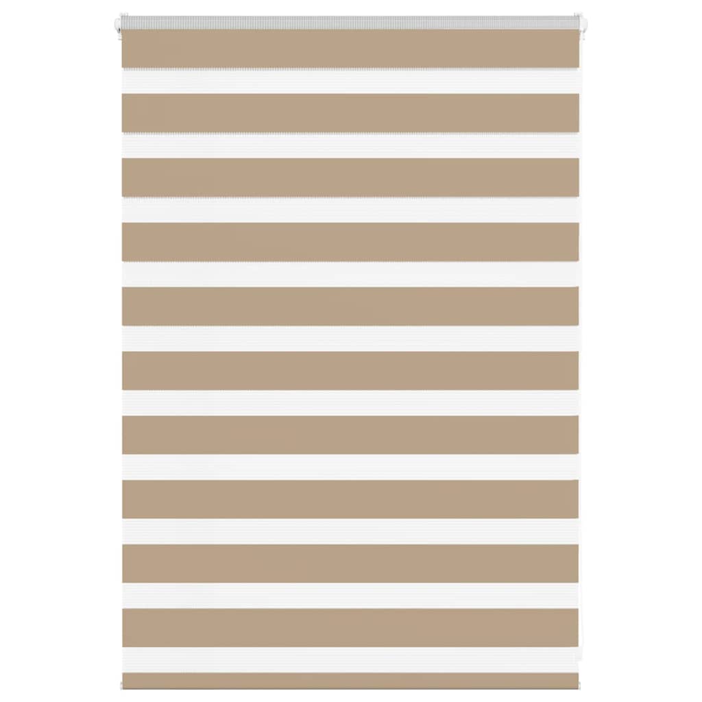 Zebra Blind Sand Brown 115x100 cm Fabric Width 110.9 cm Polyester - Tyrell & Tyrell