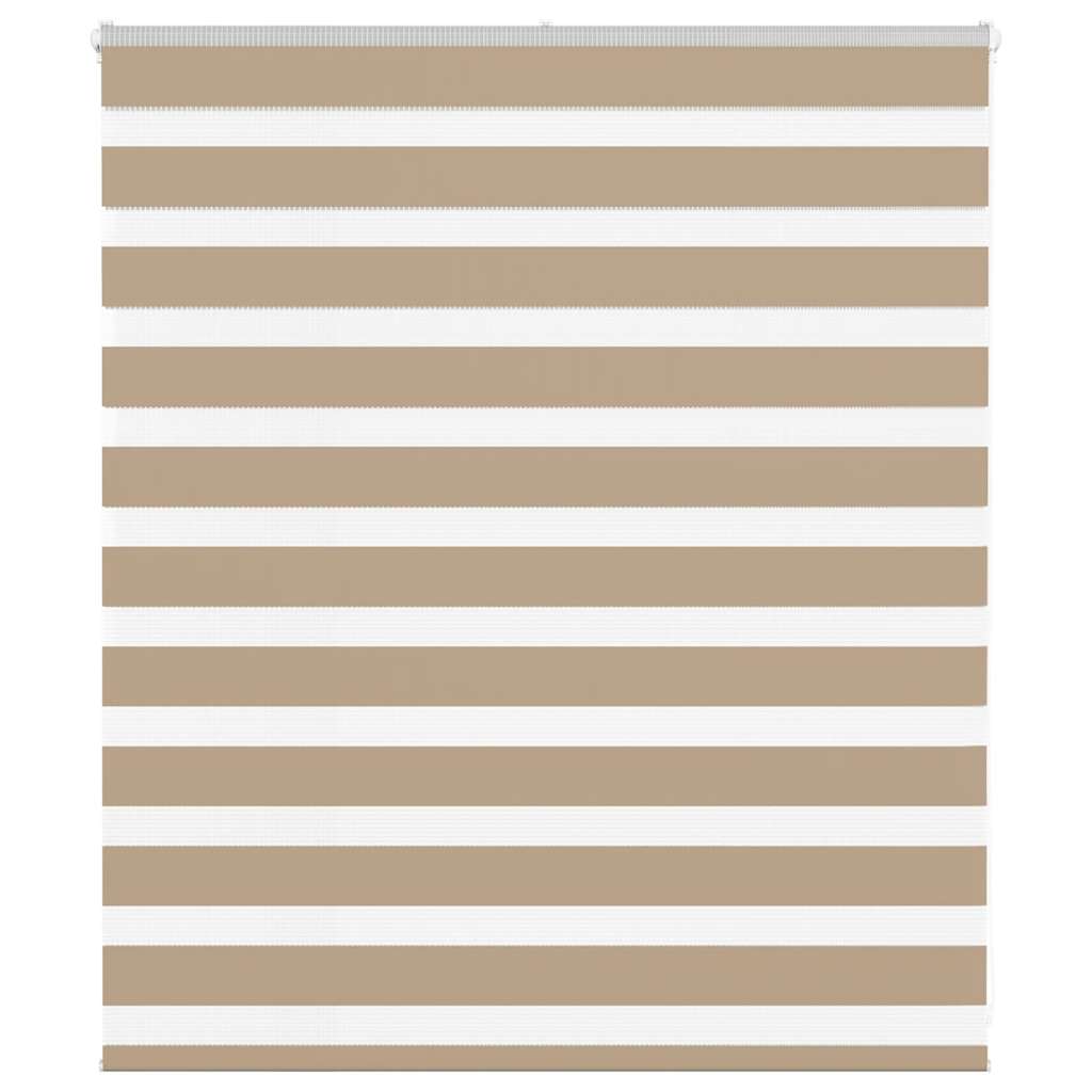 Zebra Blind Sand Brown 125x100 cm Fabric Width 120.9 cm Polyester - Charlotte Dunes
