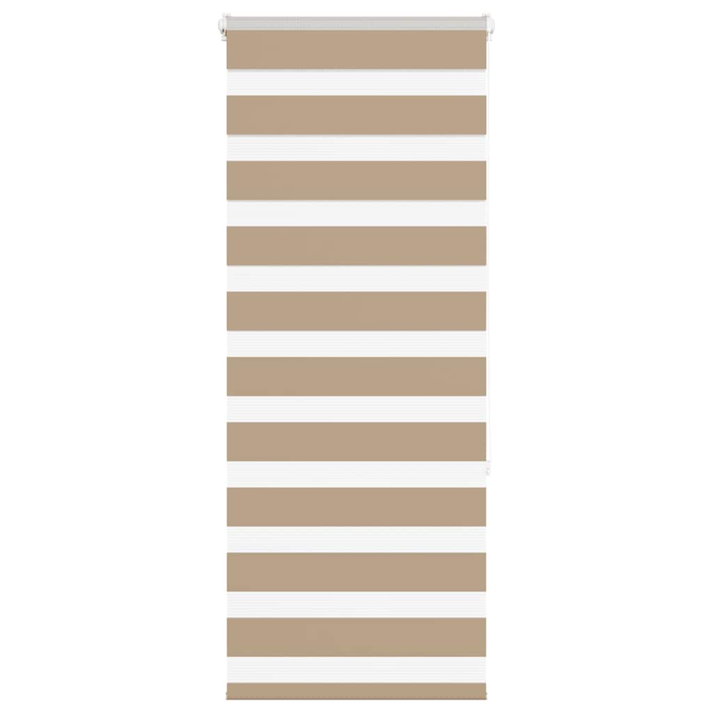 Zebra Blind Sand Brown 65x150 cm Fabric Width 60.9 cm Polyester - Direct Imports