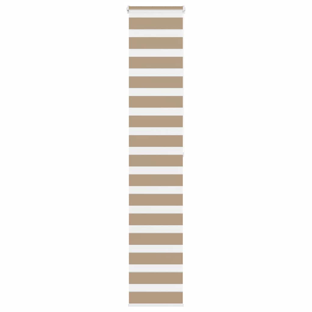 Zebra Blind Sand Brown 50x200 cm Fabric Width 45.9 cm Polyester - Sid & Sam