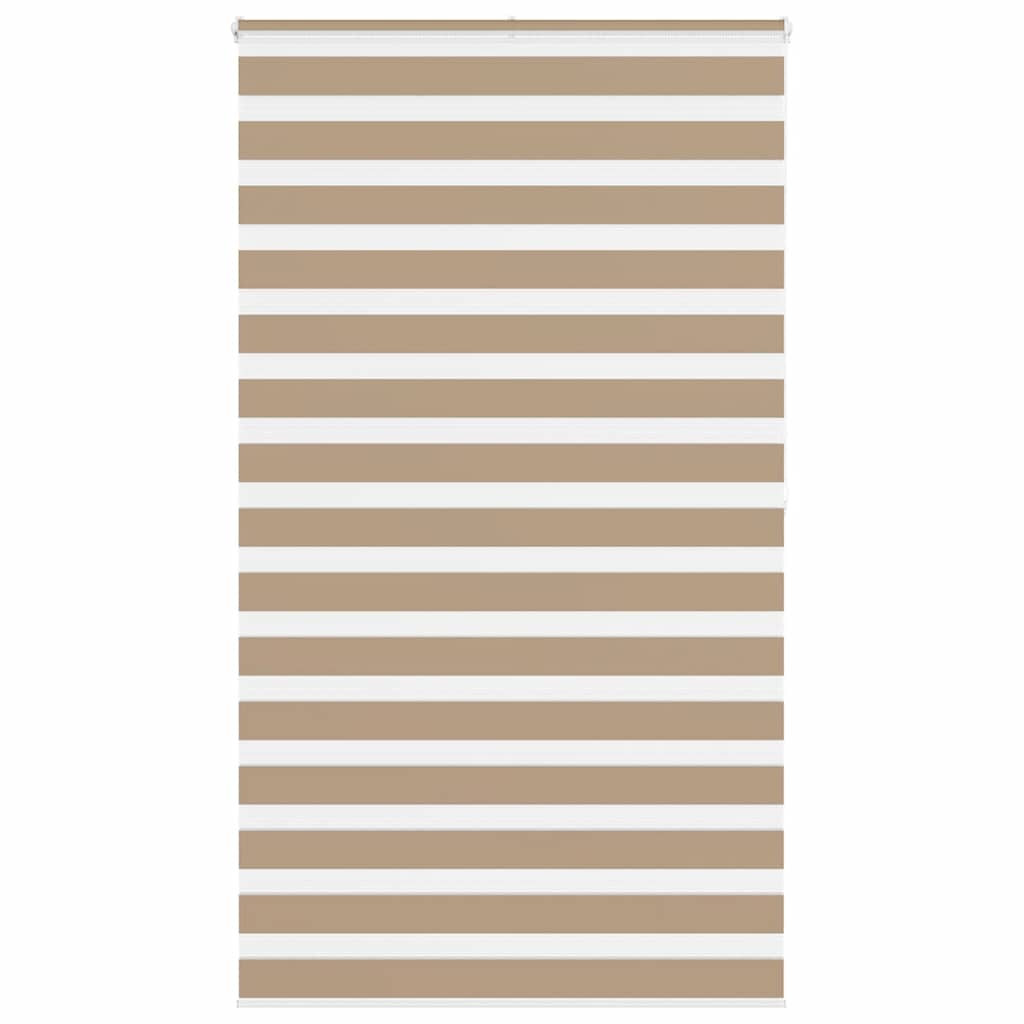 Zebra Blind Sand Brown 125x200 cm Fabric Width 120.9 cm Polyester - Discount Dealers
