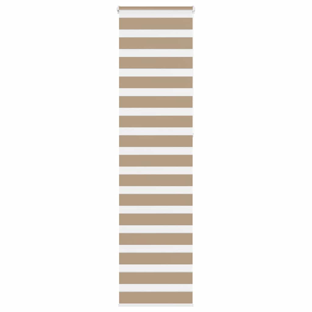 Zebra Blind Sand Brown 65x230 cm Fabric Width 60.9 cm Polyester - Merkel Designers