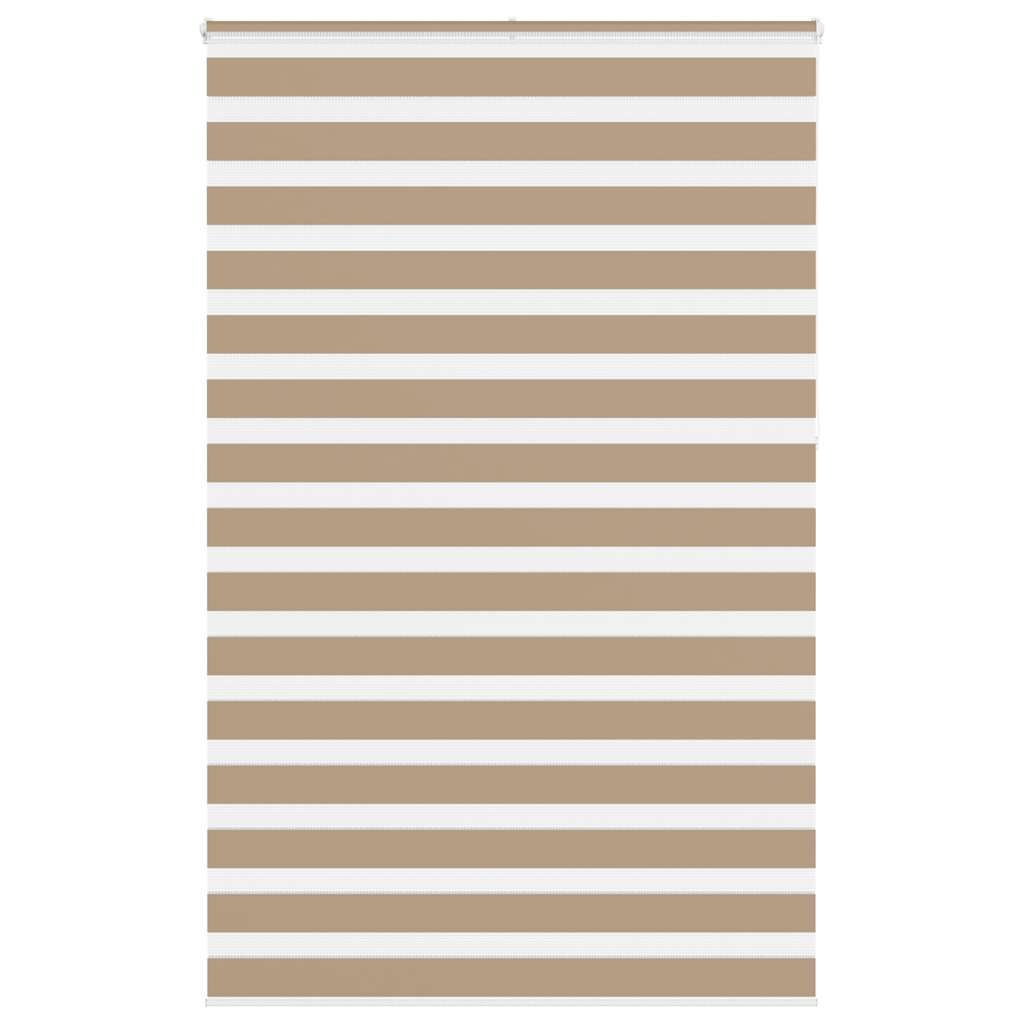 Zebra Blind Sand Brown 145x230 cm Fabric Width 140.9 cm Polyester - Unbeatable Bargains