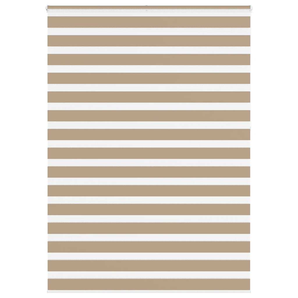 Zebra Blind Sand Brown 160x230 cm Fabric Width 155.9 cm Polyester - Decor Base