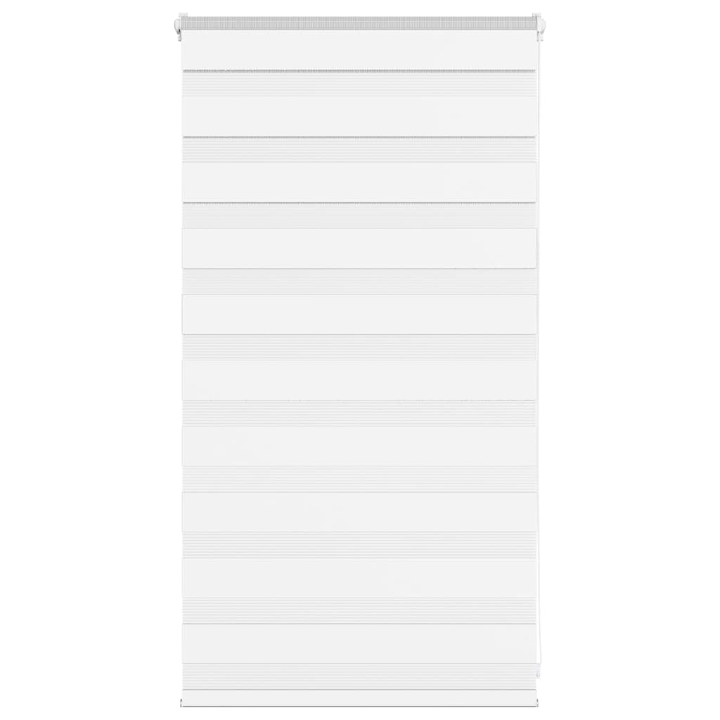 Zebra Blind White 80x100 cm Fabric Width 75.9 cm Polyester - Unbeatable Bargains