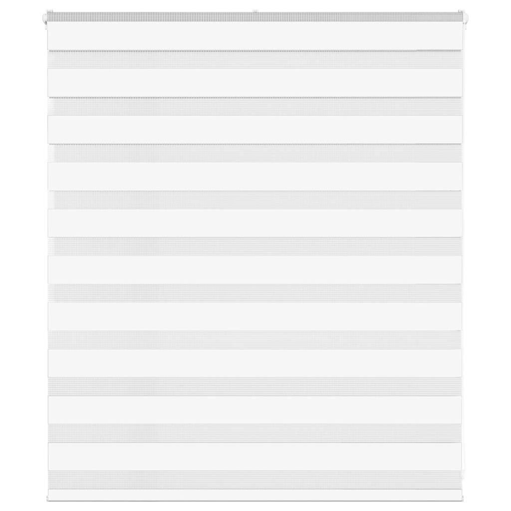 Zebra Blind White 130x100 cm Fabric Width 125.9 cm Polyester - Decor Base