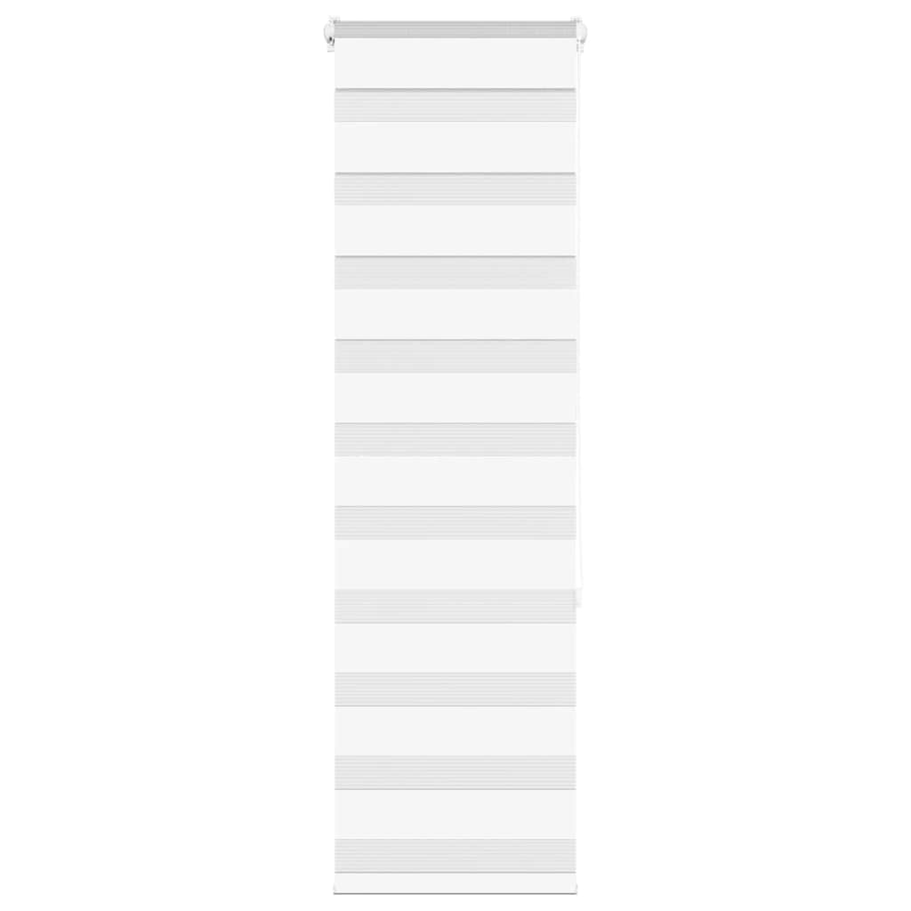Zebra Blind White 45x150 cm Fabric Width 40.9 cm Polyester - Discount Dealers