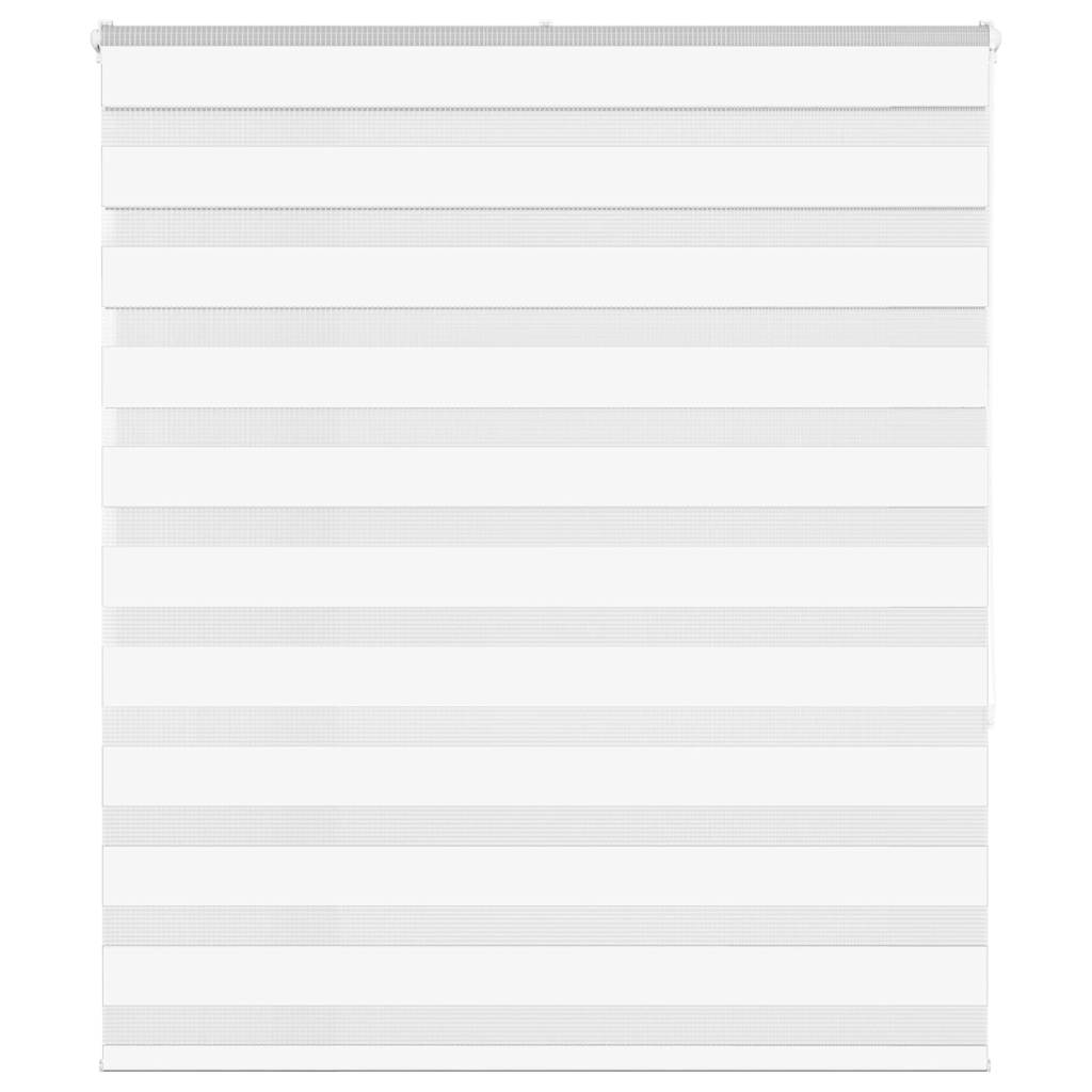 Zebra Blind White 120x150 cm Fabric Width 115.9 cm Polyester - Direct Imports