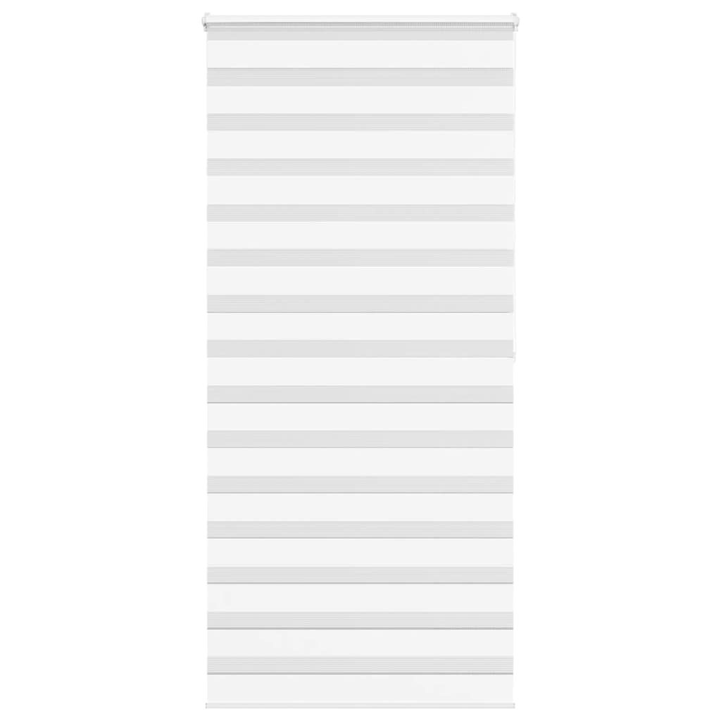 Zebra Blind White 115x200 cm Fabric Width 110.9 cm Polyester - Unbeatable Bargains