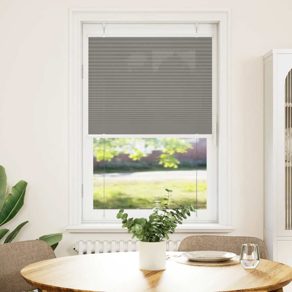 Pleated Blind Anthracite 70x100 cm Fabric Width 69.4 cm Polyester - Unbeatable Bargains