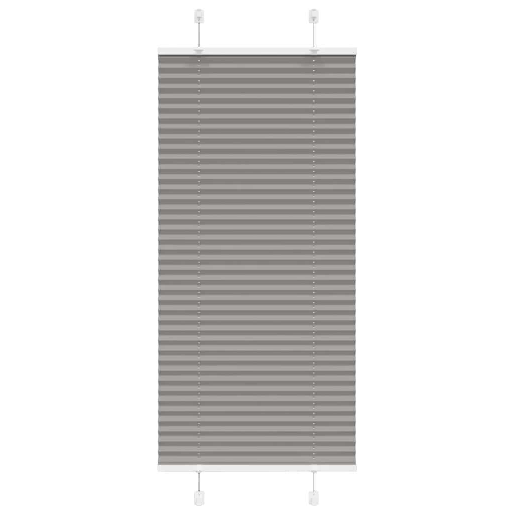 Pleated Blind Anthracite 65x150 cm Fabric Width 64.4 cm Polyester - Casper Homes