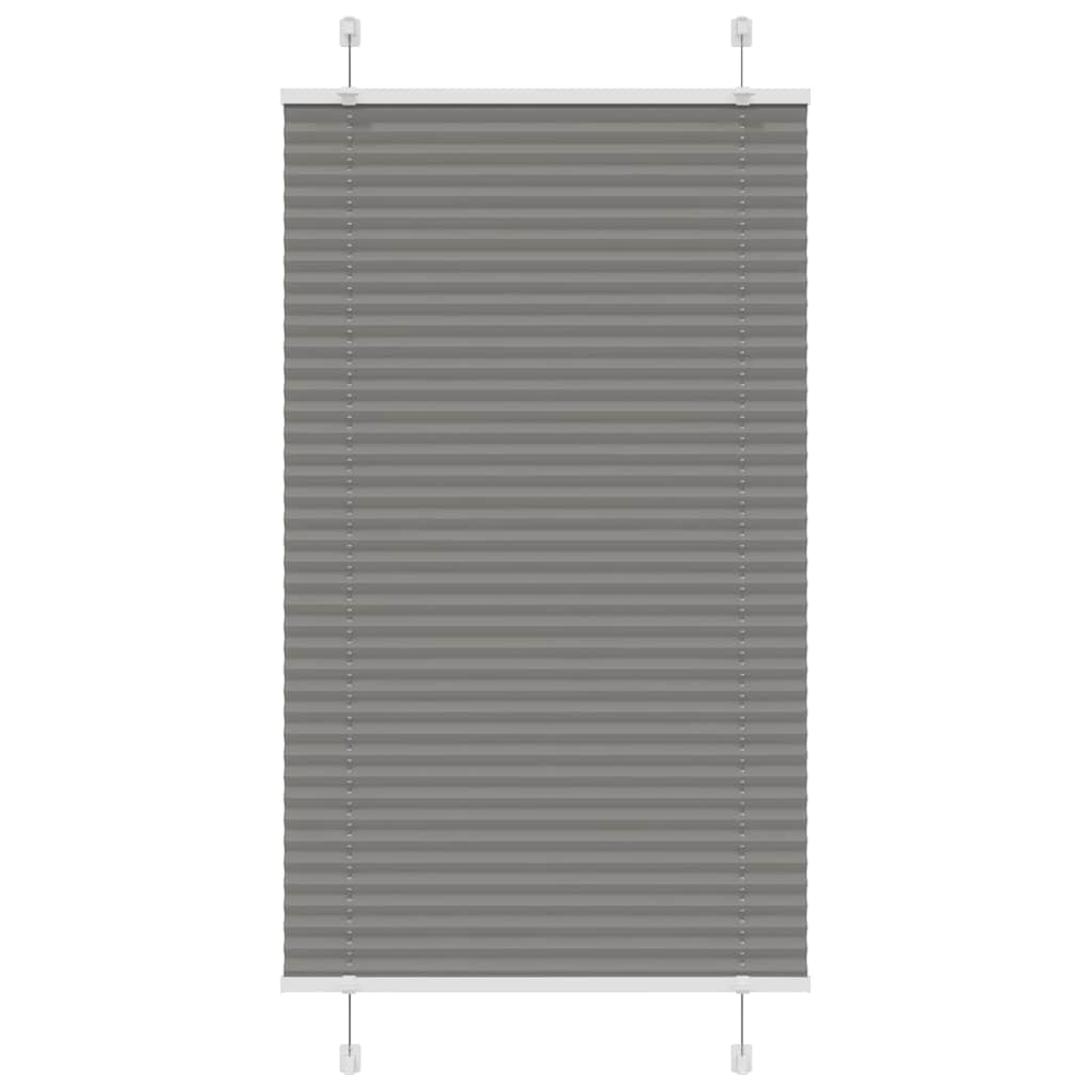 Pleated Blind Anthracite 70x150 cm Fabric Width 69.4 cm Polyester - Brittle & Co