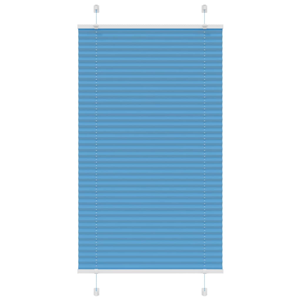 Pleated Blind Blue 70x100 cm Fabric Width 69.4 cm Polyester - Tyrell & Tyrell