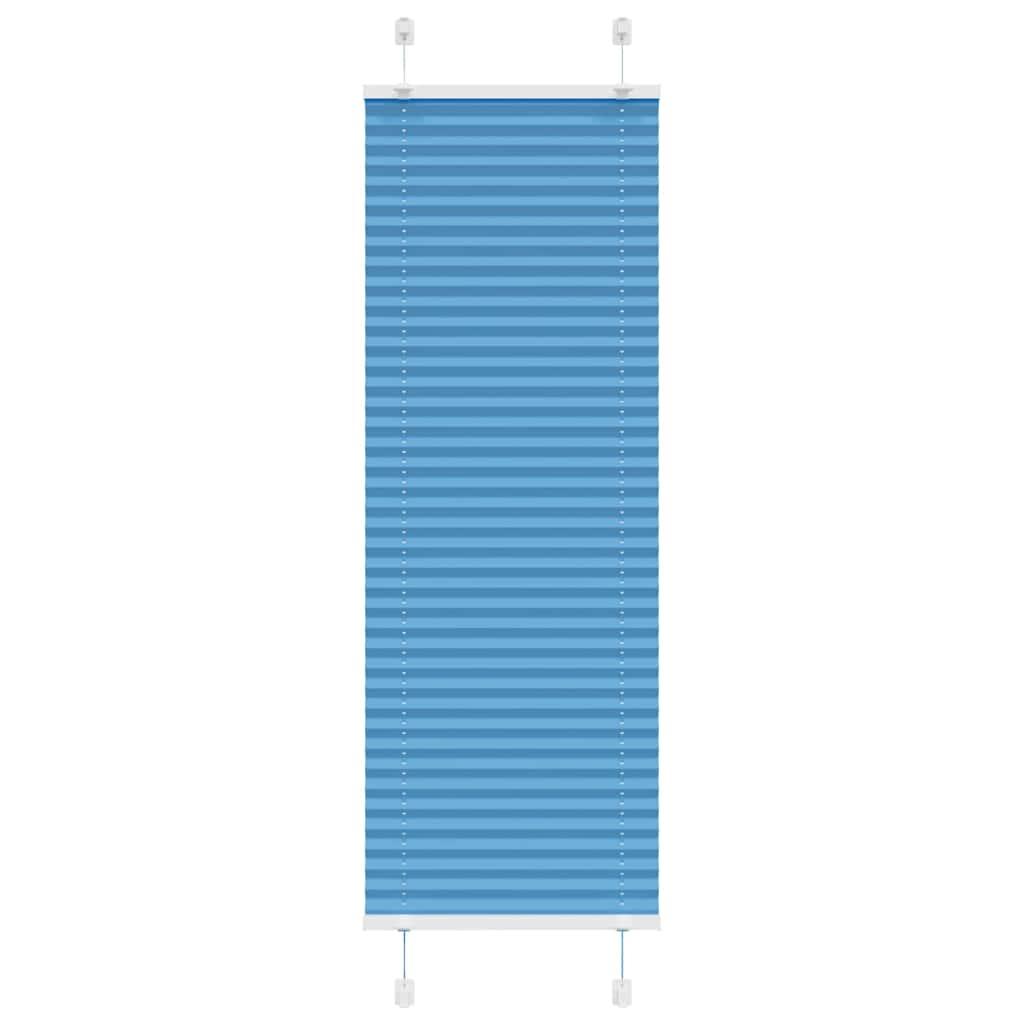 Pleated Blind Blue 45x150 cm Fabric Width 44.4 cm Polyester - Brittle & Co