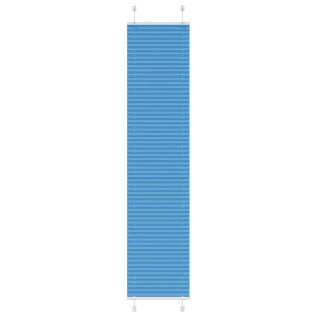 Pleated Blind Blue 45x200 cm Fabric Width 44.4 cm Polyester - All Things Good