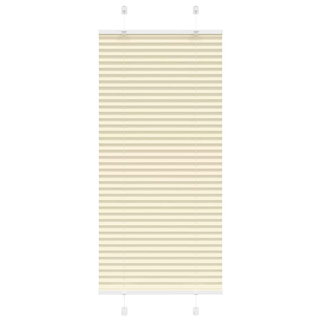 Pleated Blind Cream 60x150 cm Fabric Width 59.4 cm Polyester - Merlin Deals
