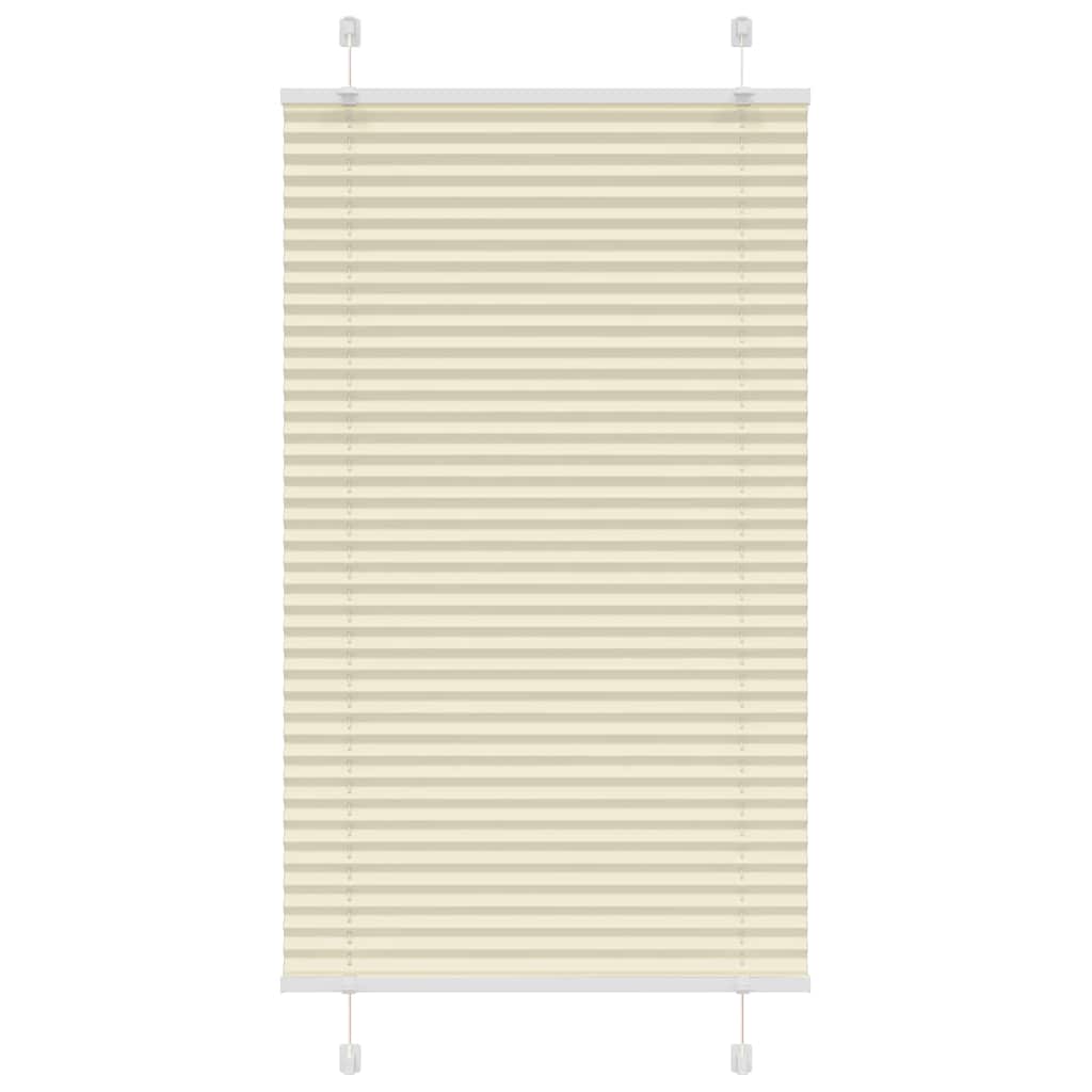 Pleated Blind Cream 70x150 cm Fabric Width 69.4 cm Polyester - Direct Imports