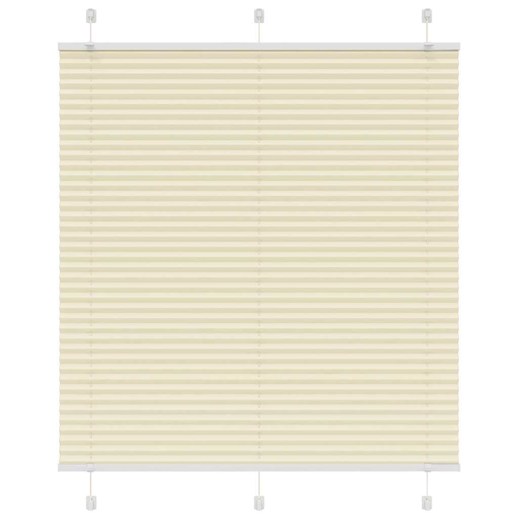 Pleated Blind Cream 120x150 cm Fabric Width 119.4 cm Polyester - Style and Chic