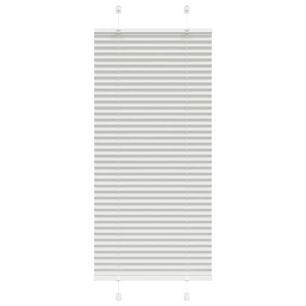 Pleated Blind Light Grey 65x150 cm Fabric Width 64.4 cm Polyester - Millennium Furniture