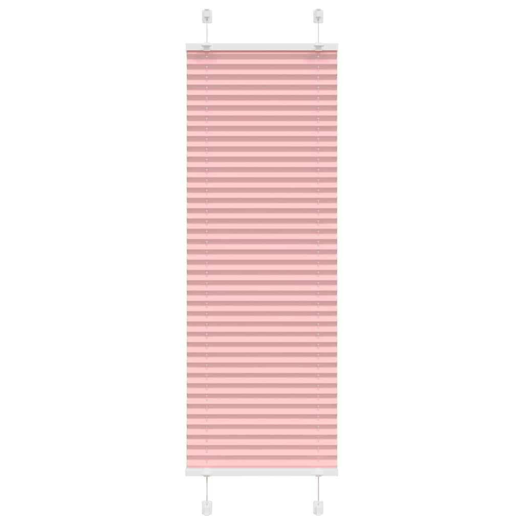 Pleated Blind Pink 45x100 cm Fabric Width 44.4 cm Polyester - Merlin Deals