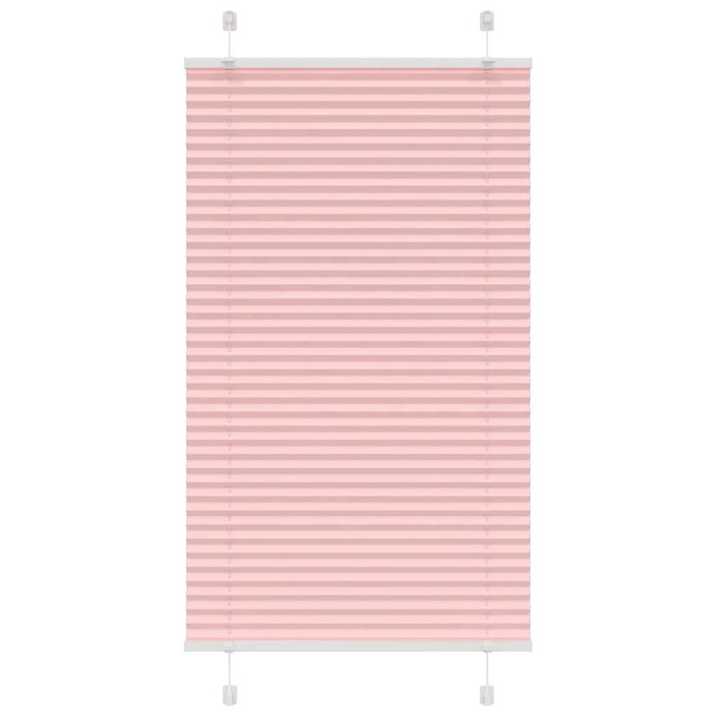 Pleated Blind Pink 70x100 cm Fabric Width 69.4 cm Polyester - Design Hut