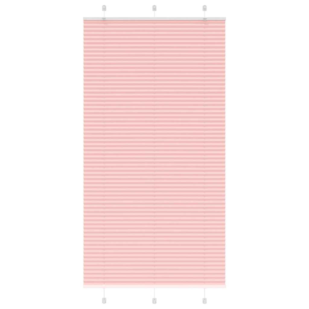 Pleated Blind Pink 110x200 cm Fabric Width 109.4 cm Polyester - Brittle & Co