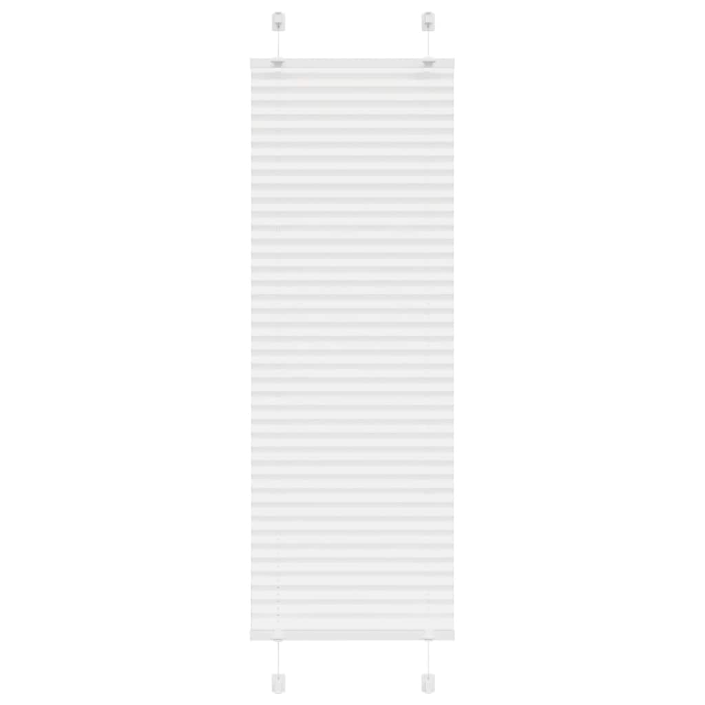 Pleated Blind White 50x100 cm Fabric Width 49.4 cm Polyester - Brittle & Co
