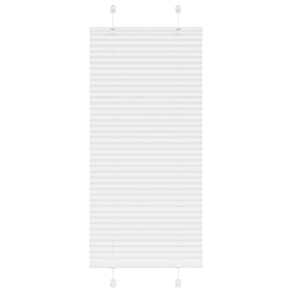 Pleated Blind White 65x100 cm Fabric Width 64.4 cm Polyester - Merlin Deals