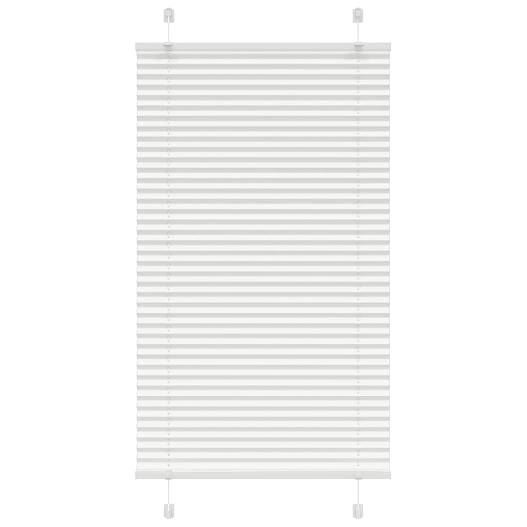 Pleated Blind White 75x100 cm Fabric Width 74.4 cm Polyester - Millennium Furniture