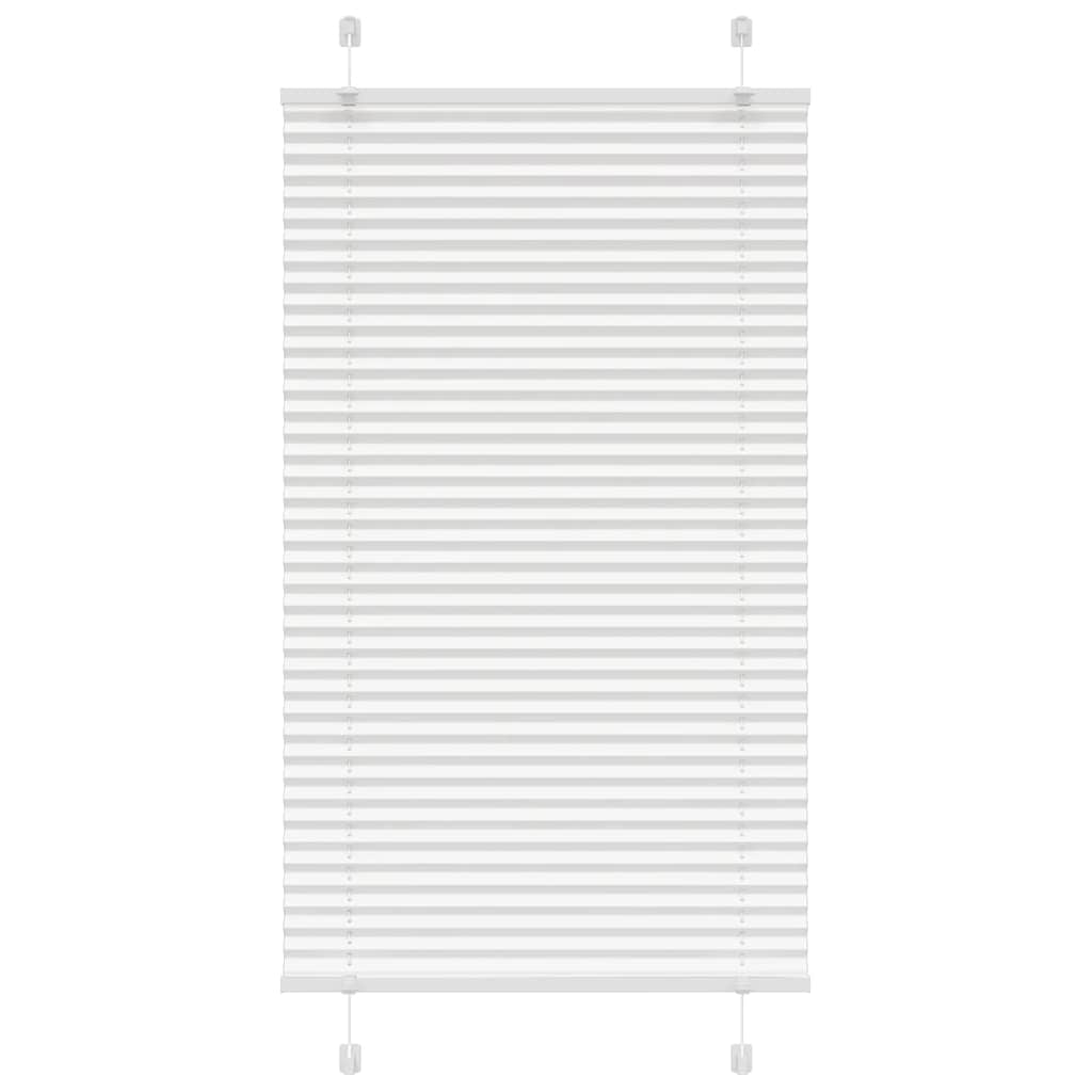 Pleated Blind White 80x100 cm Fabric Width 79.4 cm Polyester - Casper Homes