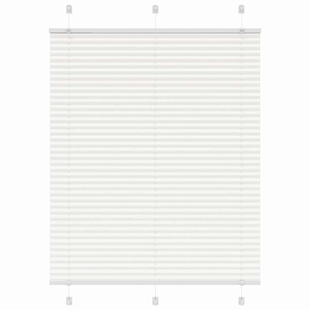 Pleated Blind White 110x100 cm Fabric Width 109.4 cm Polyester - Charlotte Dunes