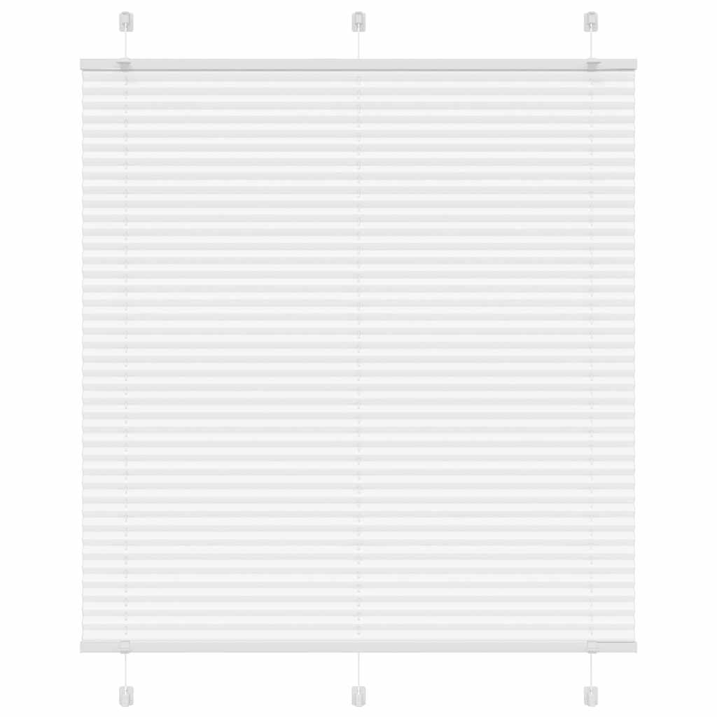 Pleated Blind White 120x100 cm Fabric Width 119.4 cm Polyester - Sid & Sam