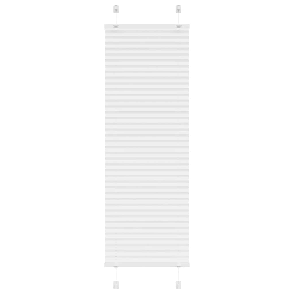 Pleated Blind White 50x150 cm Fabric Width 49.4 cm Polyester - Style and Chic