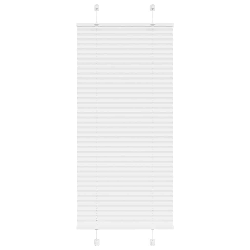 Pleated Blind White 60x150 cm Fabric Width 59.4 cm Polyester - Charlotte Dunes