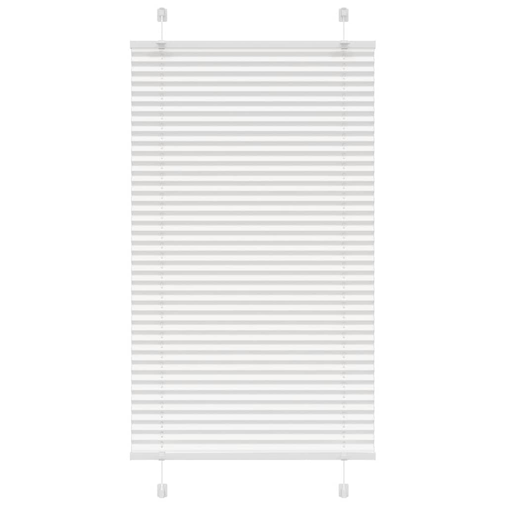 Pleated Blind White 70x150 cm Fabric Width 69.4 cm Polyester - Sid & Sam