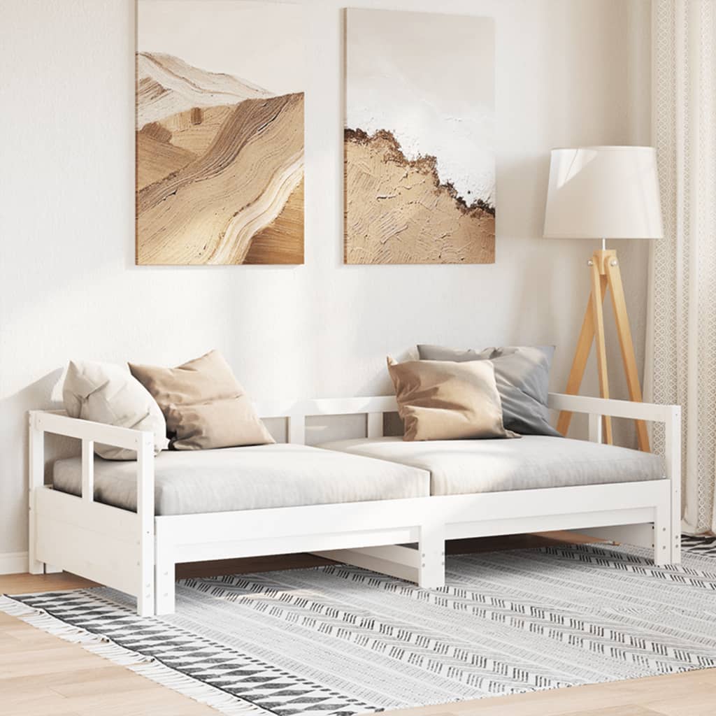 Daybed White 90x200cm Solid Wood Pine - Merkel Designers