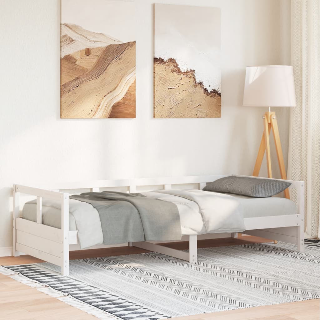 Daybed White 80x200cm Solid Wood Pine - Merlin Deals