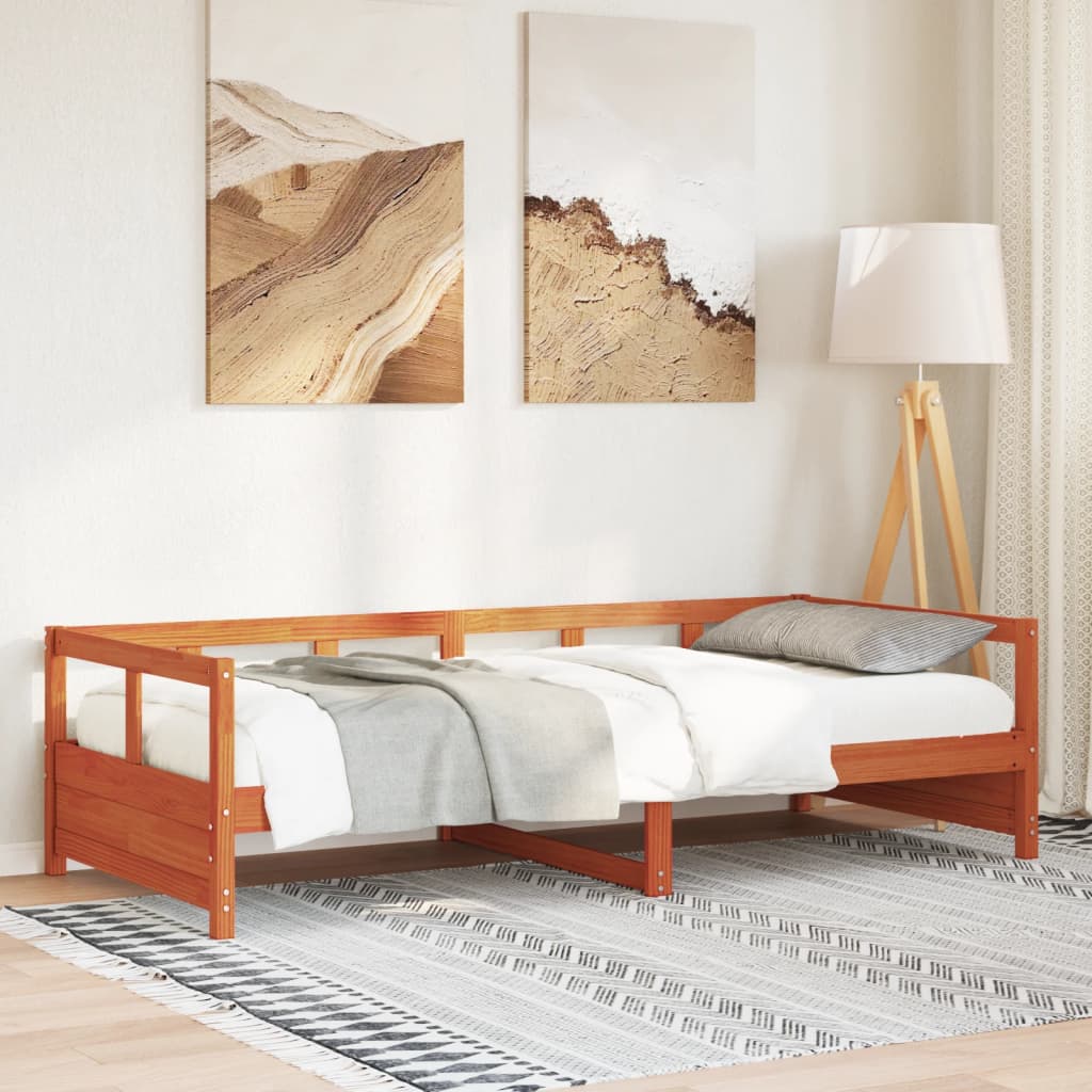 Daybed Wax Brown 90x200cm Solid Wood Pine - Merkel Designers