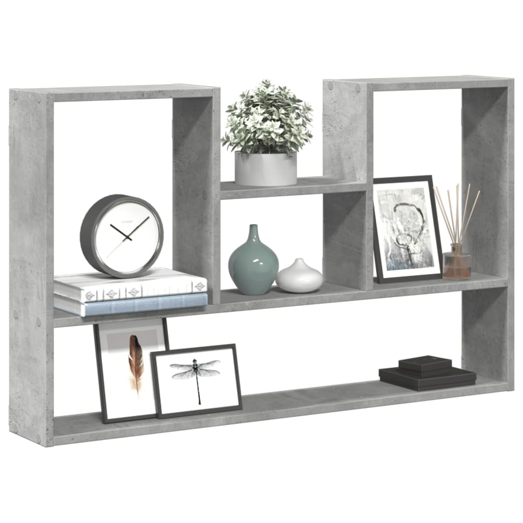Wall Shelf Concrete Grey 99x15x60 cm Engineered Wood - Discount Dealers