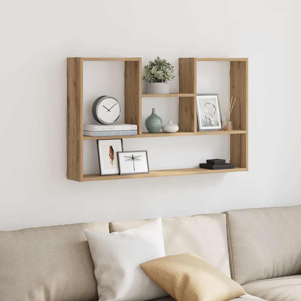 Wall Shelf Artisian Oak 99x15x60 cm Engineered Wood - Sid & Sam